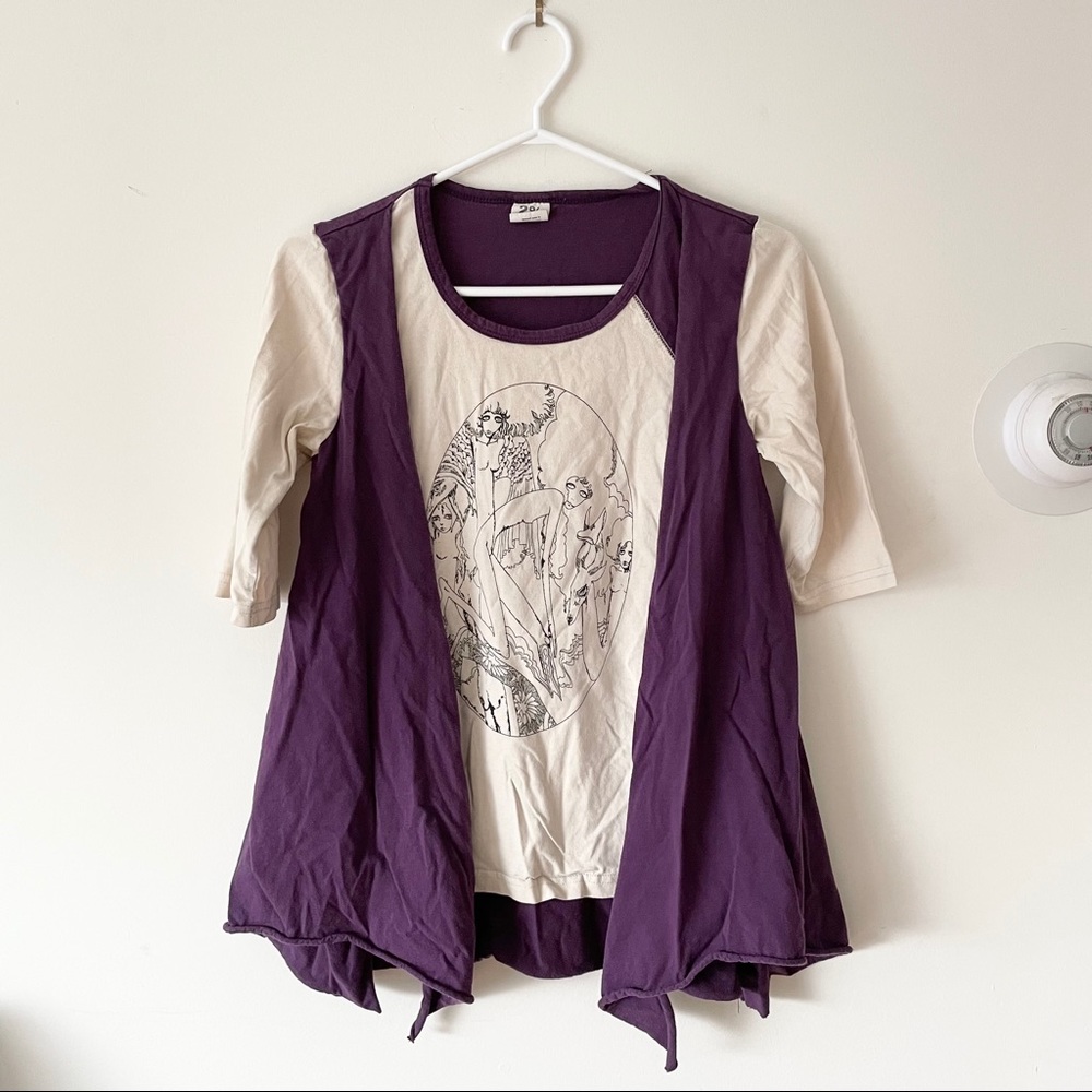 🔮Purple Dreams Graphic Mid Sleeve Tee - Picture 3 of 9